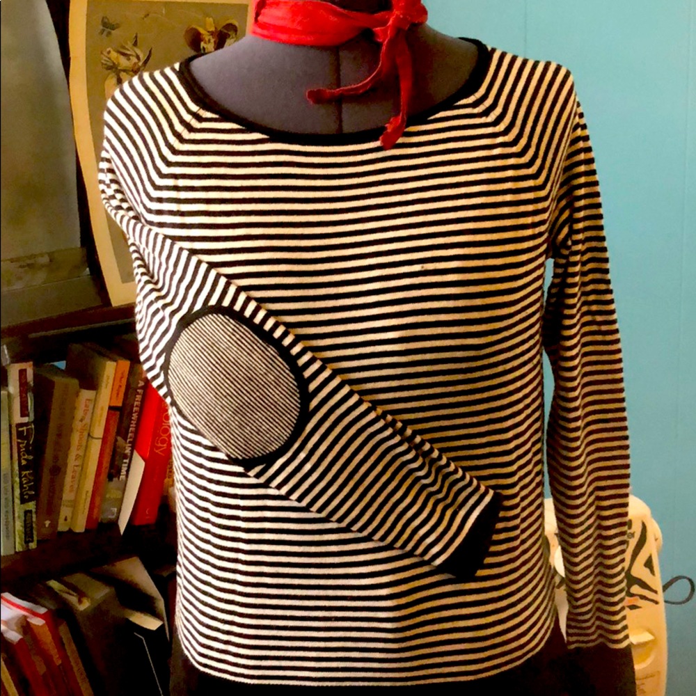 Striped Sweater w/ Neato Elbows
